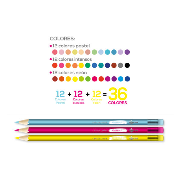 Lápices de colores borrables 1508 - Imagen 3