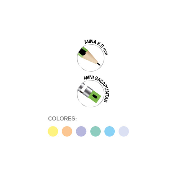 Portaminas colores TM01661 - Imagen 2